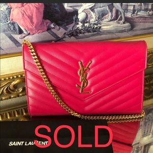 YSL Saint Laurent Envelope Flap Bag